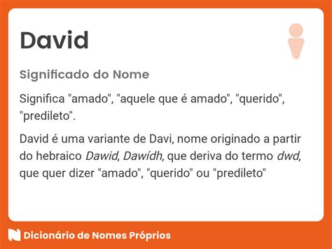 significado do nome david